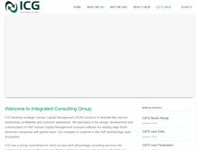 Tablet Screenshot of integratedcg.com